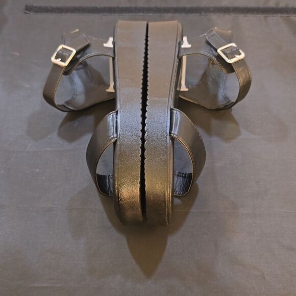 BRAND NEW NICOLE MILLER PLATFORM WEDGE WITH ANKLE STRAP, WOMEN'S SANDAL - Picture 10 of 15